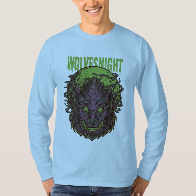 Camiseta de manga larga del rey de la calle "noche (Anverso)