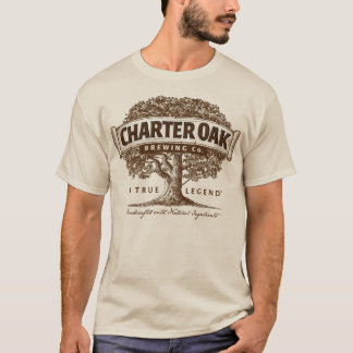 Camiseta de manga larga del roble de la carta