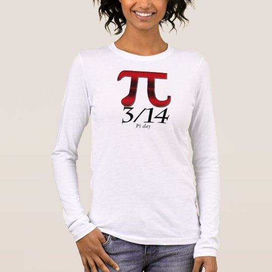 Camiseta De Manga Larga Día del pi
