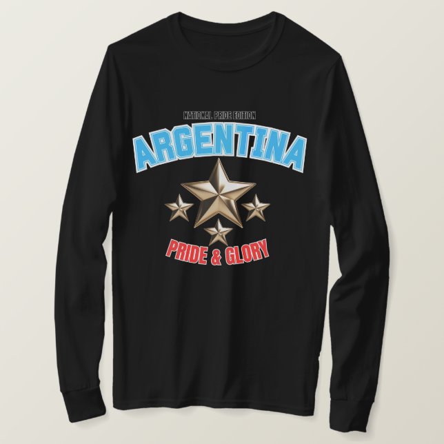 Camiseta de manga larga edición orgullo nacional d (Anverso del diseño)