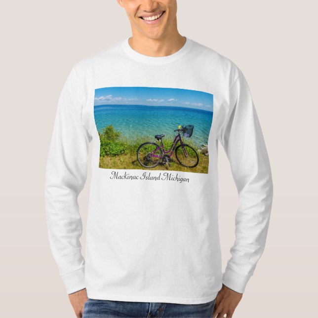 Camiseta de manga larga en bicicleta de la isla Ma (Anverso)