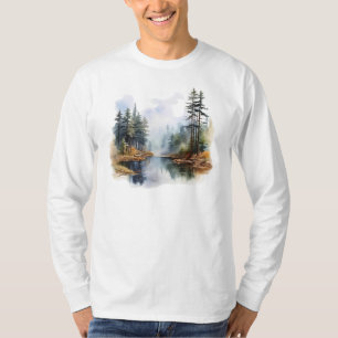 Camiseta de manga larga en Lake Scene