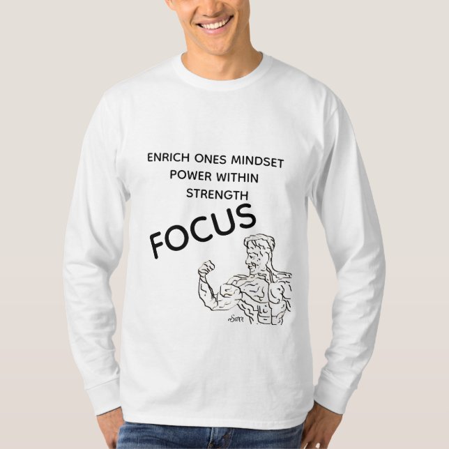 Camiseta de manga larga: Enfoque (Anverso)