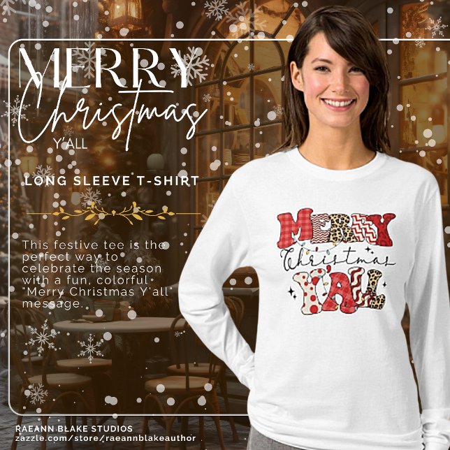 Camiseta de manga larga Feliz Navidad a todos (Subido por el creador)