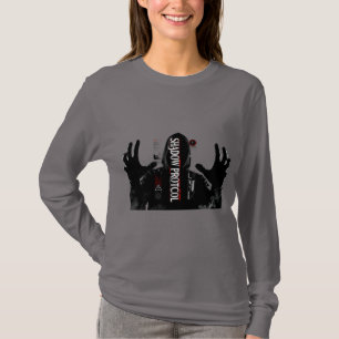Camiseta de manga larga Glitch Streetwear para muj