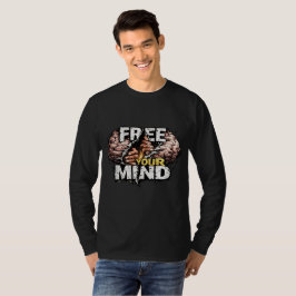 Camiseta de manga larga gráfica motivacional para