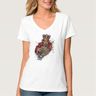 Camiseta de manga larga gráfica real para mujeres 