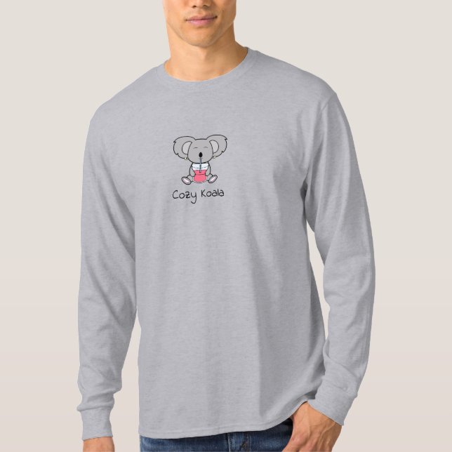 Camiseta de manga larga gris Koala (Anverso)