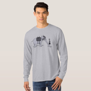 Camiseta de manga larga gris para hombre Elephant