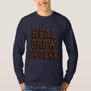 Camiseta de manga larga Heal Grow Evolve Puffy 3D