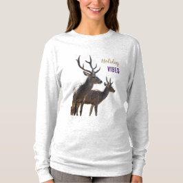 Camiseta de manga larga Holiday Vibes Deers