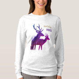 Camiseta de manga larga Holiday Vibes Deers
