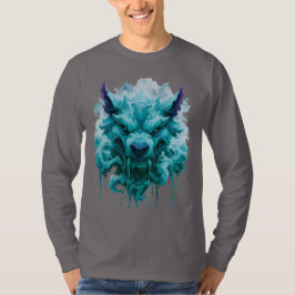 Camiseta de manga larga Ice Wolf Fantasy