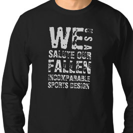 Camiseta de manga larga ISD We Salute Our Fallen