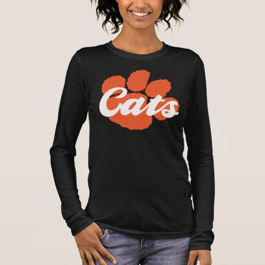 Camiseta De Manga Larga Manga con cuello de pico del negro 3/4 de las