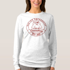 Camiseta de manga larga Maroon Groundhogs - para m