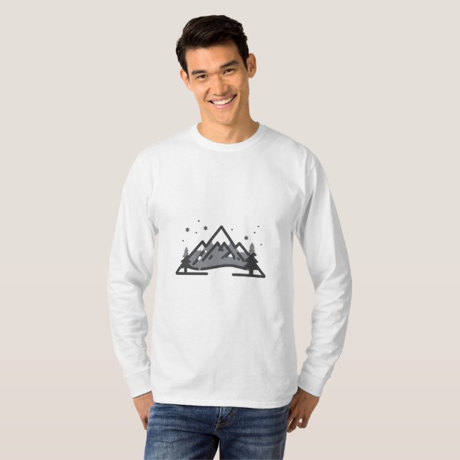Camiseta de manga larga Minimal Winter – Clean & C (Anverso completo)