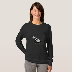 Camiseta de manga larga negra Alligator Jaws
