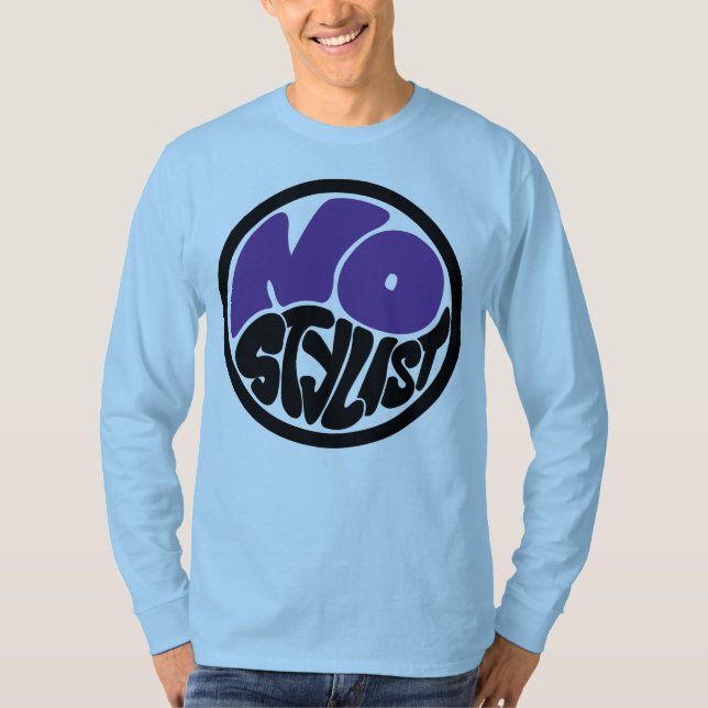 Camiseta de manga larga NO STYLIST double purp emb (Anverso)