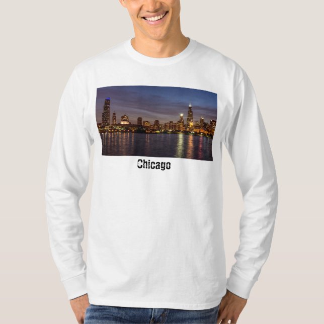 Camiseta de manga larga nocturna de Chicago Citysc (Anverso)