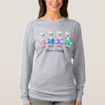 Camiseta de manga larga Nurse Emily Gray Goose