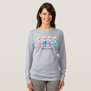 Camiseta de manga larga Nurse Emily Gray Goose