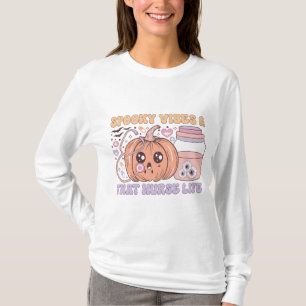 Camiseta de Manga Larga Nurse Life Halloween