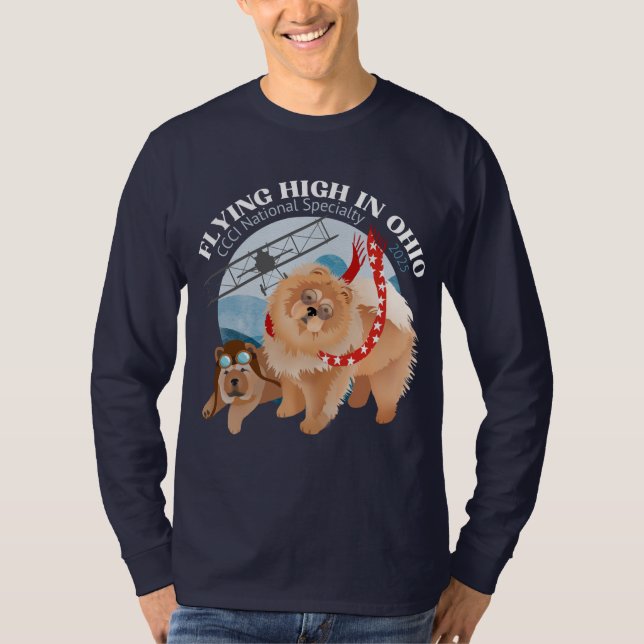 Camiseta de manga larga - Oscura con logo (Anverso)