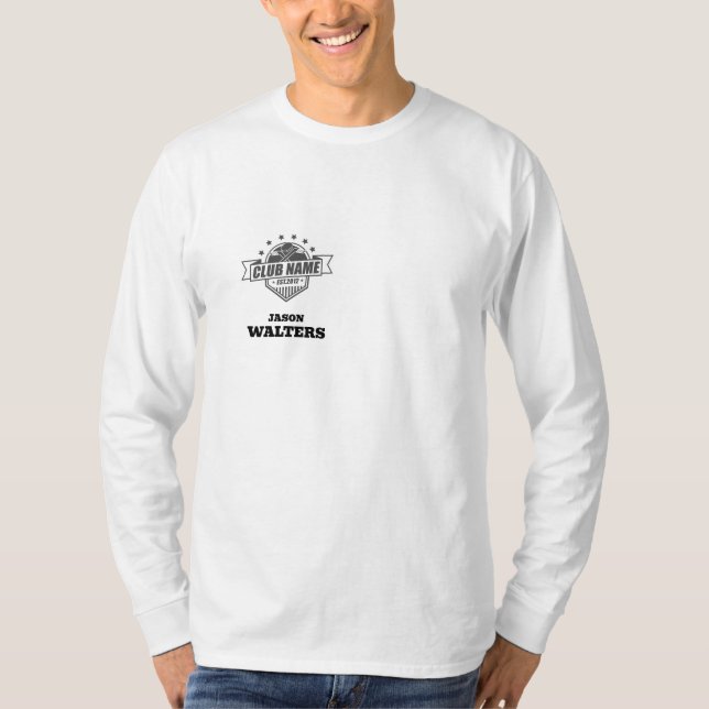 Camiseta de manga larga para equipo de hockey (Anverso)