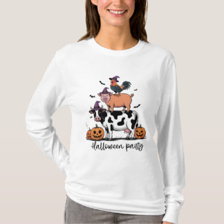 Camiseta de manga larga para fiesta de Halloween d