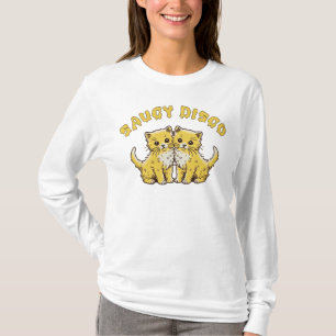 Camiseta de manga larga para gatitos gemelos