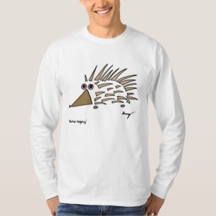Camiseta de manga larga para hombre con erizo abst