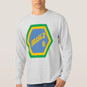 Camiseta de manga larga para hombre gris  BRASIL  