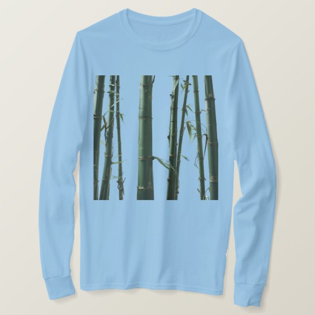Camiseta de manga larga para hombres de bambú exót (Anverso del diseño)