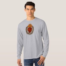 Camiseta de manga larga para hombres del Sagrado C