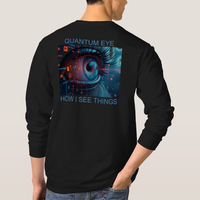 Camiseta de manga larga para hombres Quantum Eye n (Reverso)