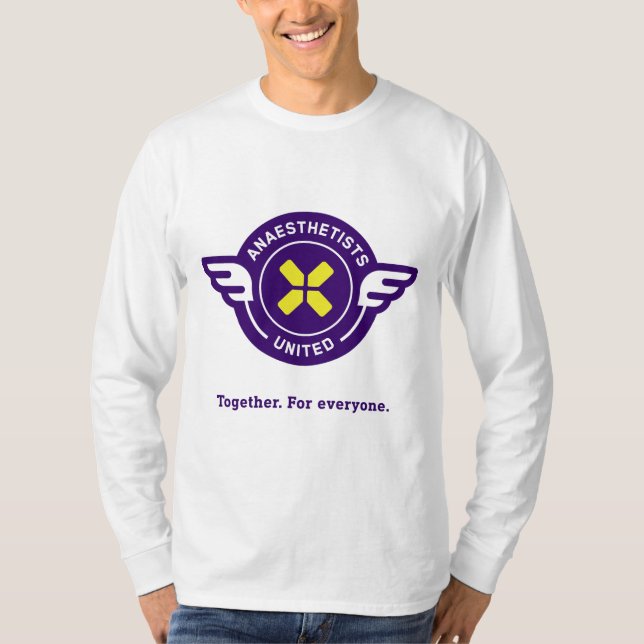 Camiseta de manga larga para los hombres de AU (Anverso)