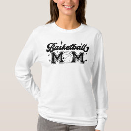 Camiseta de manga larga para mamá de baloncesto