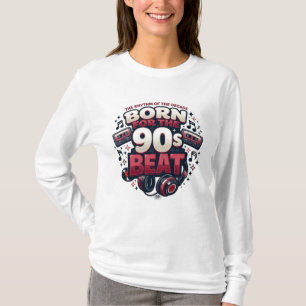 Camiseta de manga larga para mujer ADOM 90's Beat