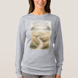 Camiseta de manga larga para mujer con versículo d