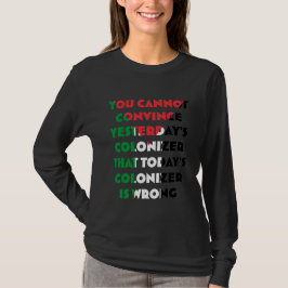 Camiseta de manga larga para mujer de Palestina