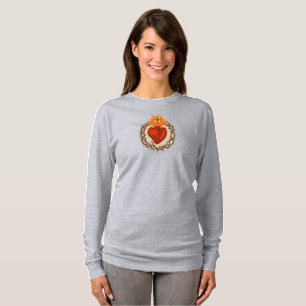 Camiseta de manga larga para mujer Sagrado Corazón