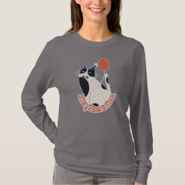 Camiseta de manga larga para mujer Stay Pawsitive 