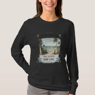 Camiseta de manga larga para mujer Surf Life
