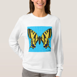 Camiseta de manga larga para mujer Swallowtail (bl