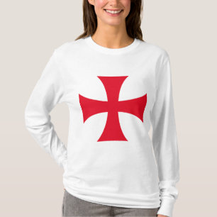 Camiseta de manga larga para mujer Templar Cross C