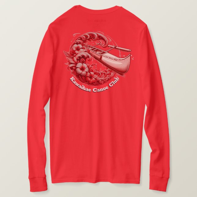 Camiseta de manga larga para mujeres de KCC (Reverso del diseño)