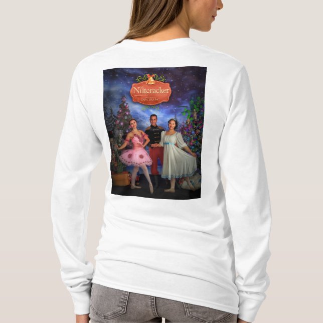 Camiseta de manga larga para mujeres de Nutcracker (Reverso)
