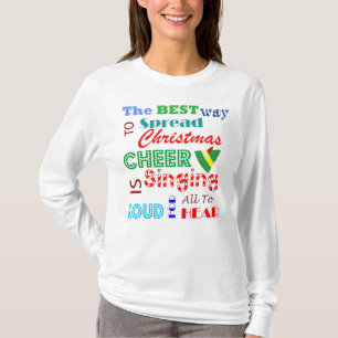 Camiseta de manga larga para mujeres navidades