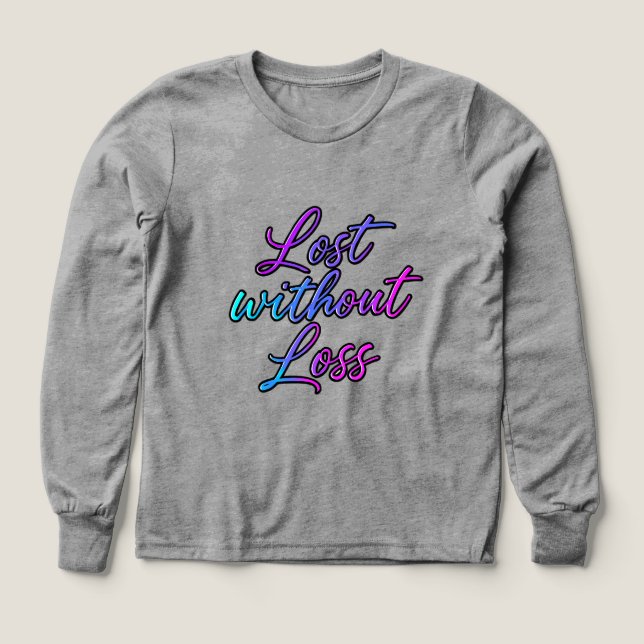 Camiseta de manga larga para niñas Bella+Canvas Tr (Diseño frontal)